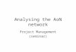 Analysing the AoN network Project Management (seminar)