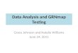 Data Analysis and GRNmap Testing Grace Johnson and Natalie Williams June 24, 2015