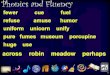Phonics and Fluency w w Word Knowledge Activity /ū/ spelled u /ū/ spelled _ew w
