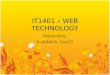 IT1401 - WEB TECHNOLOGY Prepared by, K.ABINAYA Lect/IT