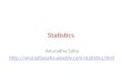 Statistics Anuradha Saha 