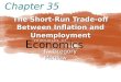 The Short-Run Trade-off Between Inflation and Unemployment E conomics P R I N C I P L E S O F N. Gregory Mankiw Chapter 35
