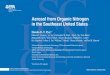 Aerosol from Organic Nitrogen in the Southeast United States Office of Research and Development National Exposure Research Laboratory, United States Environmental