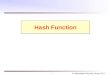 © Information Security Group, ICU1 Hash Function