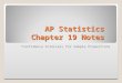 AP Statistics Chapter 19 Notes “Confidence Intervals for Sample Proportions”