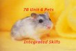 7B Unit 6 Pets Integrated Skills. Which is your favourite animal ? Can you tell me why ? I like my________ because ___________. dog
