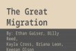 The Great Migration By: Ethan Gaiser, Billy Reed, Kayla Cross, Briana Leon, Keegan Olson