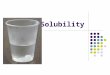 Solubility. Soluble Sugar is soluble in water. Translation: Sugar dissolves in water. The solute particles are more attracted to the solvent than they