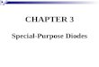 CHAPTER 3 Special-Purpose Diodes. Chapter Objectives:  Describe the characteristics of a zener diode and analyze its operation  Explain how a zener