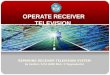 OPERATE RECEIVER TELEVISION REPAIRING RECEIVER TELEVISION SYSTEM By Sarbini, S.Pd (SMK Muh. 3 Yogyaakarta)