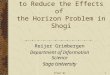 PYIWIT'021 Threat Analysis to Reduce the Effects of the Horizon Problem in Shogi Reijer Grimbergen Department of Information Science Saga University
