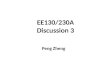 EE130/230A Discussion 3 Peng Zheng. Conductivity of a Semiconductor EE130/230A Fall 2013  n  [q  mn / m n *] is the electron mobility  p  [q  mp