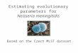 Estimating evolutionary parameters for Neisseria meningitidis Based on the Czech MLST dataset