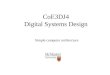 CoE3DJ4 Digital Systems Design Simple computer architecture
