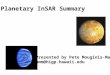 Planetary InSAR Summary Presented by Pete Mouginis-Mark pmm@higp.hawaii.edu