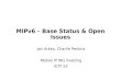 MIPv6 – Base Status & Open Issues Jari Arkko, Charlie Perkins Mobile IP WG meeting IETF 55