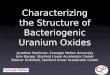 Characterizing the Structure of Bacteriogenic Uranium Oxides Jonathan Stahlman, Carnegie Mellon University John Bargar, Stanford Linear Accelerator Center