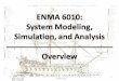 1ENMA 6010: System Modeling, Simulation, and Analysis - Overview © 2009 – Mark Polczynski All rights reserved