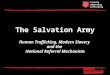 Actively Combatting Trafficking The Salvation Army Human Trafficking, Modern Slavery and the National Referral Mechanism