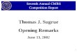 1 Thomas J. Sugrue Opening Remarks June 13, 2002 Seventh Annual CMRS Competition Report