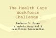 The Health Care Workforce Challenge Barbara S. Brown Virginia Hospital & Healthcare Association
