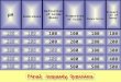 Final Jeopardy Question pH Indicators 500 100 200 300 400 500 400 300 200 100 200 300 400 500 Definition of Acids/ Bases Properties of Acids Nomenclature