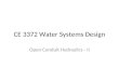 CE 3372 Water Systems Design Open Conduit Hydraulics - II