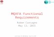 Joint HiLumi LHC-LARP Meeting – May 11-13, 2015 MQXFA Functional Requirements Ruben Carcagno May 13, 2015 1