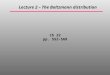 Ch 22 pp. 552-568 Lecture 2 – The Boltzmann distribution