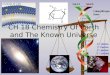 CH 18 Chemistry Of Earth and The Known Universe. Atomic Structure Subatomic Particles Atomic Structure Subatomic Particles  Proton- P + positive charged