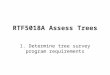 RTF5018A Assess Trees 1. Determine tree survey program requirements