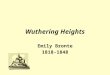 Wuthering Heights Emily Bronte 1818-1848. Meet Emily Bronte Born in Haworth, a small isolated Yorkshire town in Northern England. Father was a pastor;