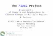 The AIACC Project Assessments of Impacts and Adaptations to Climate Change in Multiple Regions & Sectors AIACC Latin America/Caribbean Region Meeting San