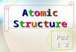1 Atomic Structure Part 2. 2 Recap Atom is a particle which is electrically neutral No. of protons = No. of electrons An atom consists of 3 subatomic