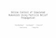Online Control of Simulated Humanoids Using Particle Belief Propagation