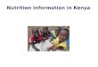 Nutrition Information in Kenya. Sources of Nutrition Information Tools