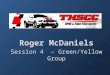 Roger McDaniels Session 4 – Green/Yellow Group. Weekend Classroom Agenda Session 1 – You, your weekend and your goals Session 2 – Understeer & oversteer