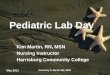 Pediatric Lab Day Kim Martin, RN, MSN Nursing Instructor Harrisburg Community College Kim Martin, RN, MSN Nursing Instructor Harrisburg Community College