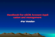 Handbook For eSCM Account Application and management -For Vendor-