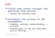 Compsci 101.2, Fall 2015 9.1 #TBT l Finish some Python concepts and questions from earlier  Review for midterm exam l Strategies for success in 101 assignments
