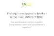 Fishing from opposite banks - same river, different fish? Can participatory action research bring service users and practitioners together?