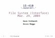 15-410, S’04 - 1 - File System (Interface) Mar. 29, 2004 Dave Eckhardt Bruce Maggs L25_Filesystem 15-410 “...RADIX-50??...”