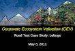Corporate Ecosystem Valuation (CEV) Road Test Case Study: Lafarge May 3, 2011