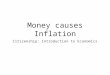 Money causes Inflation Citizenship: Introduction to Economics