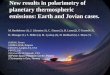 New results in polarimetry of planetary thermospheric emissions: Earth and Jovian cases. M. Barthelemy (1), J. Lilensten (1), C. Simon (2), H. Lamy(2),
