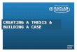 Presentation subhead CM223 Unit 6 CREATING A THESIS & BUILDING A CASE