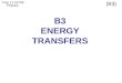 B3 ENERGY TRANSFERS Year 11 GCSE Physics (B3). LESSON 1 – Efficiency LEARNING OUTCOMES: Calculate the net energy transfer from a number of different transfers