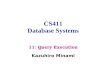 CS411 Database Systems Kazuhiro Minami 11: Query Execution