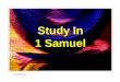 Study In 1 Samuel Presentation 06. Catastrophe And Revival Chapter 7v1-17 Presentation 06