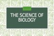 THE SCIENCE OF BIOLOGY. Biology The study of Life Key aspect of biology:  The study of one living thing always involves studying other living things
